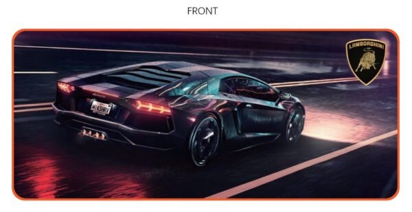 Lambo Desk Pad Picture Aventador LP400 Nero - Imagen 2