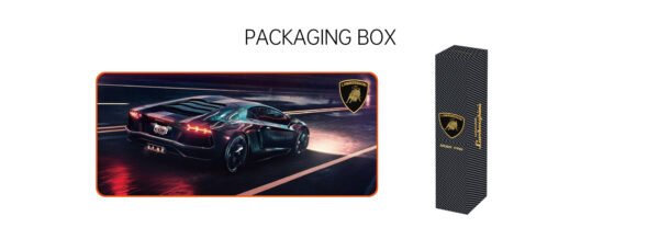 Lambo Desk Pad Picture Aventador LP400 Nero - Imagen 3