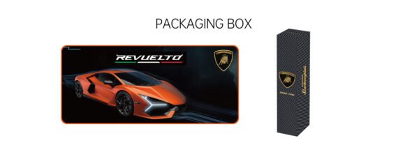 Lambo Desk Pad Picture Revuelto Orange - Imagen 3